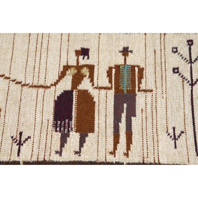 1960's Eva Nemeth for Illums Boghus Style Danish Wool Wall Tapestry For Sale In Miami - Image 6 of 10