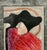 Red Ramon Carulla, Cuban Art Abstract Oil Painting Latin American Mixed Media Ramon Carulla For Sale - Image 8 of 9