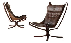Falcon Easy Chairs by Sigurd Resell, Norway, 1970s, Set of 2