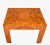 Milo Baughman Milo Baughman Style Burl Wood Rectangle Coffee End Table Mid-Century Modern 1980 For Sale - Image 4 of 13