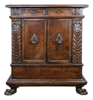 18th Century Carved Oak Italian Cabinet