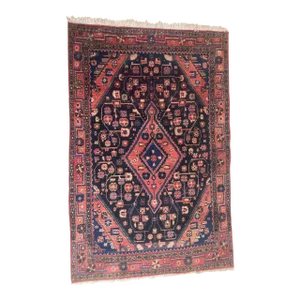 Early 20th Century Vintage Turkish Hand-Knotted Rug- 3′8″ × 5′10″