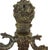 Antique art deco wall mounted lamp. Made from brass and colorfully decorated glass that has a skirt motive on the bottom....