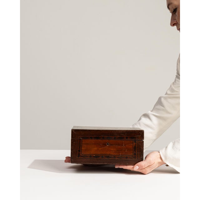 Wood 19th Century France Gray Wood Box For Sale - Image 7 of 18