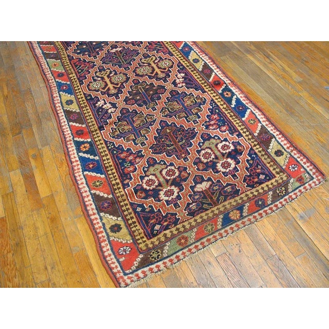 Mid 19th Century N.W. Persian Carpet ( 3'9" x 13'10" - 114 x 422 ) All-over design of floral trees within a diamond...