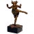 Lady Dancer Figurine in Bronze by Bruno Zach for Bergmann, Vienna, 1920s For Sale