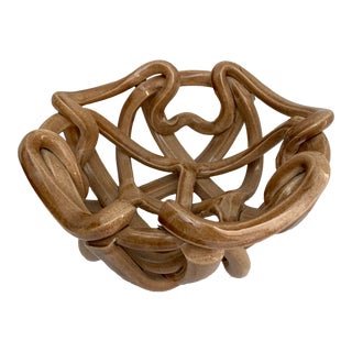 Ceramic Free Form Decorative Bowl For Sale