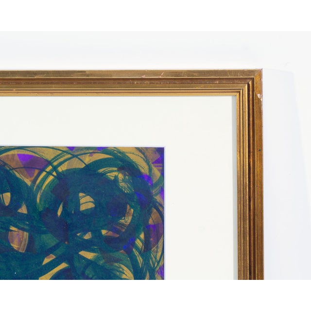 Abstract Acrylic on Paper Painting by Steven Conant For Sale In Indianapolis - Image 6 of 6