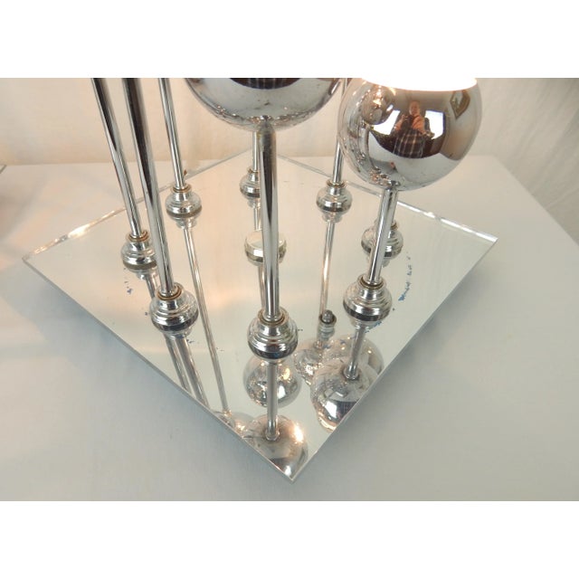 1960s Cascading Chrome Eyeball Table Lamps - a Pair For Sale - Image 9 of 12
