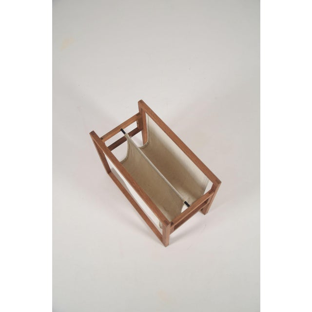 Mid-Century Modern Danish Magazine Holder by Henning Wind-Hansen for Sika Mobler, 1960s For Sale - Image 3 of 7