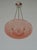 Art Deco Petitot French Art Deco 1930s Modernist Chandelier - Geometric Pink Glass For Sale - Image 3 of 10