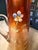 Fenton Art Glass Company Antique Fenton Carnival Glass Pitcher "Forget-Me-Not" Iridescent Glass Ca. 1912 For Sale - Image 4 of 12
