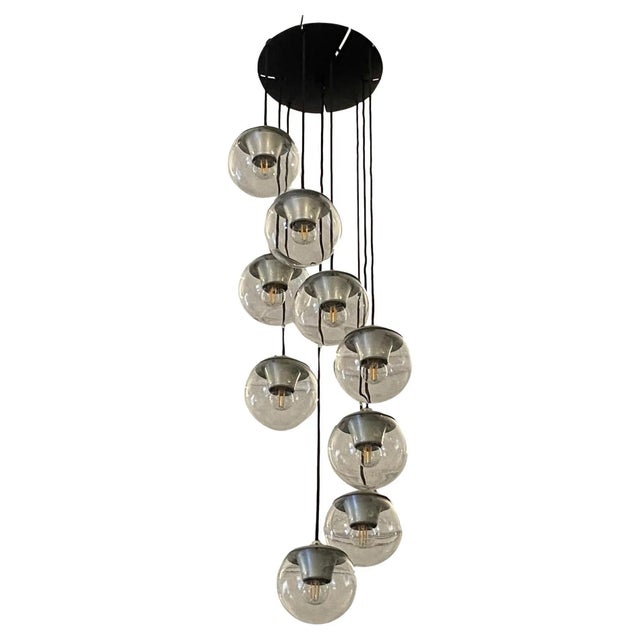 Metal Model 2095/9 Ceilling Lamp attributed to Gino Sarfatti for Artiluce, Italy, 1958 For Sale - Image 7 of 7