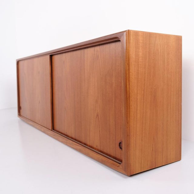 Teak Sideboard with Sliding Doors by Edmund Jørgensen, 1960s For Sale - Image 9 of 15
