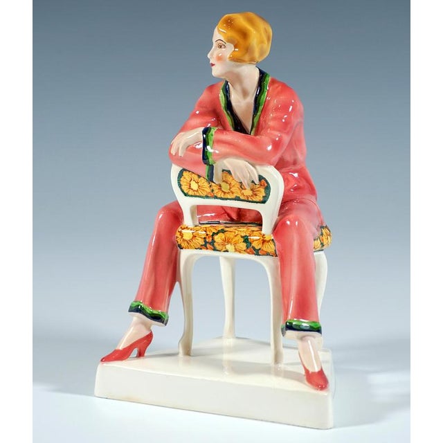 Vienna Art Deco Figure by Josef Lorenzl, 1930 For Sale - Image 4 of 7