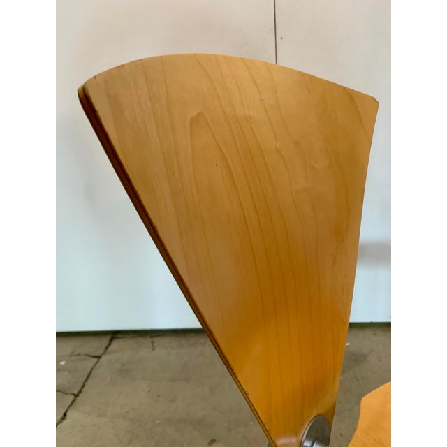 1990s Set on Five Chairs Made of Plywood and Steel. Haugensen Design for Bent Krogh For Sale - Image 14 of 17