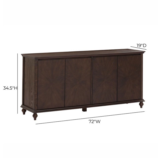 Mila Dark Brown Sideboard For Sale In Los Angeles - Image 6 of 11