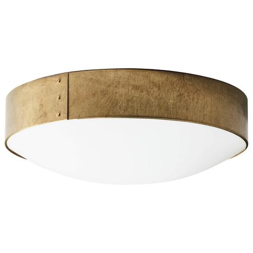 Metal Large Modern Svep Raw Brass Ceiling Lamp by Konsthantverk, Sweden For Sale - Image 7 of 7