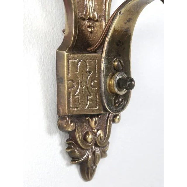 American Single Brass Sconce For Sale - Image 4 of 13