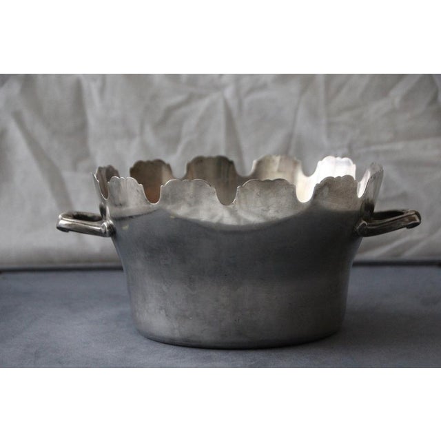 Silverplated Glass Cooler Silver Centerpiece, 1890s For Sale - Image 5 of 15