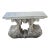 1990s Solid Stone Architectural Pedestal Console Garden Base For Sale