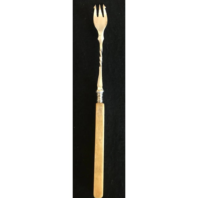 Early 20th Century British Silver and Bone Pickle Fork Chairish