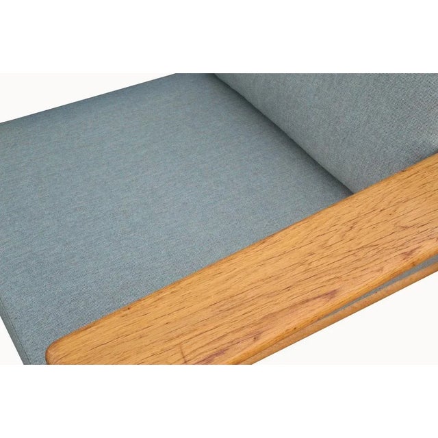 Set of Oak Armchair with Ottoman, 1970s For Sale - Image 4 of 13