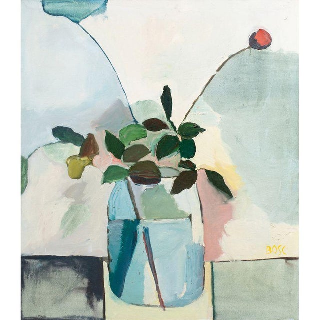 Marius Bosc (American, 20th century) "Magdelena," 1980 Oil on canvas Signed lower right, titled and dated on reverse...