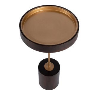 Shen Pedestal Accent Table, Multi For Sale