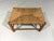Low Oak Bobbin Stool with Rush Seat, 1930s For Sale - Image 4 of 10