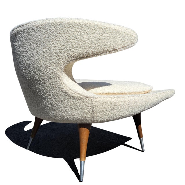 Wood Mid-Century Modern American Karpen Horn Lounge Chair For Sale - Image 7 of 10