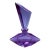 C. 1920s German Art Deco Alexandrite Glass Perfume Bottle For Sale