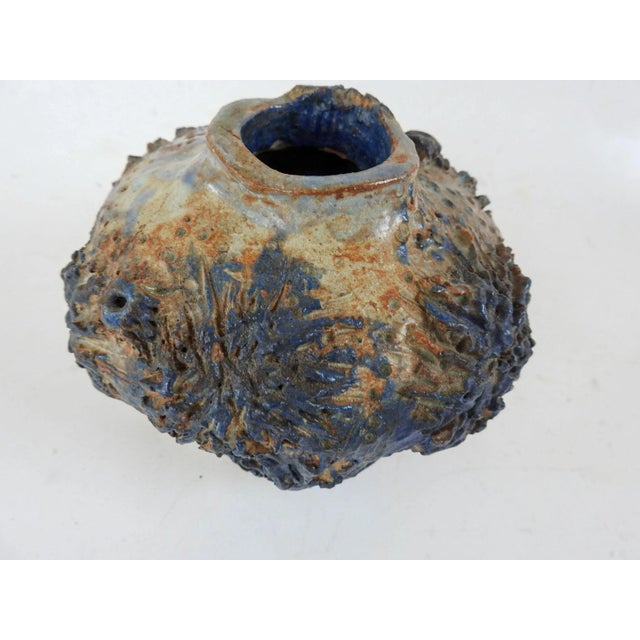 Ceramic Vintage Hand Built Studio Pottery Vase For Sale - Image 7 of 11