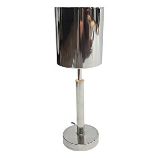 Vintage Chromed Table Lamp from Gunter Lambert, 1990s For Sale