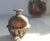 Vintage etched brass bell. No makers mark. Some age wear to paint.