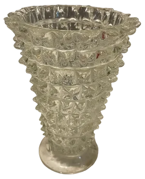 Vintage Murano Glass Barovier Rostrato Vase, 1940s
