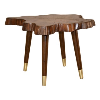 Mid-Century Live Edge Coffee/Cocktail Table, Circa 1960 For Sale