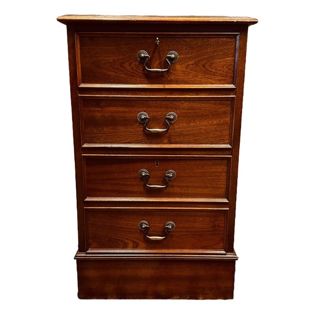 Vintage English Chesterfield Chest of Drawers For Sale