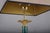 Metal Green Malachite-Style Column Table Lamp with Structured Shade, 1980s For Sale - Image 7 of 12