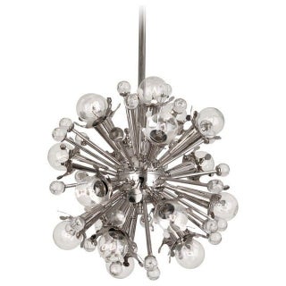 Jonathan Adler Sputnik Nickel Pendant Light For Sale
