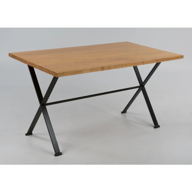 Mid Century Campaign Desk or Coffee Table Bronze Patina Convertible Mid Century For Sale - Image 13 of 13