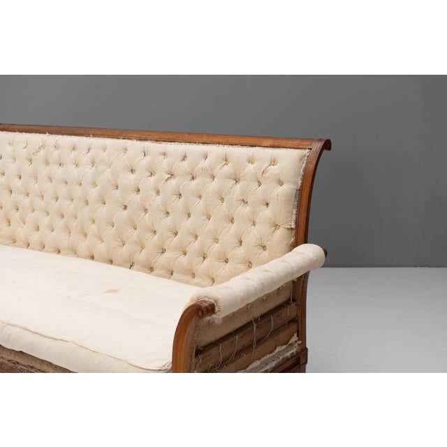 French Cherrywood Sofa, 1920s For Sale - Image 4 of 10