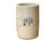 Blue Chinese Distressed White Porcelain Blue Mountain Houses Graphic Holder Vase For Sale - Image 8 of 15
