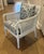 Mid 20th Century Vintage Hibriten Bernhardt Caned Armchair With Lee Jofa Oscar De La Renta Sameera Fabric For Sale - Image 5 of 18