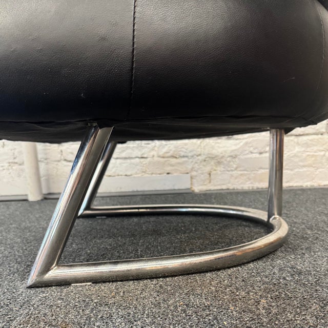 Leather Eileen Gray Bibendum Style Chair For Sale In New York - Image 6 of 12