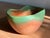 1930s 1930s Weller Pottery Muted Orange/Tangerine Bowl With Interior Folded Rim For Sale - Image 5 of 10