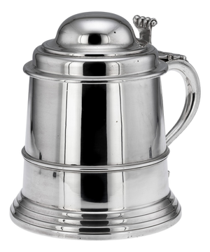Vintage Italian Silver Plated Lidded Tankard Ice Bucket, 1970