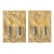Pair Italian Murano Glass Sconces in Style of Toni Zuccheri for Mazzega, 1970's. For Sale