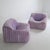 for Cinna c. 1980s, France. There is fading consistent with age and use along with a small stain (pictured) - the chairs...