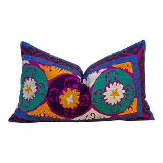 Darisa Nurata Suzani Lumbar Pillow For Sale